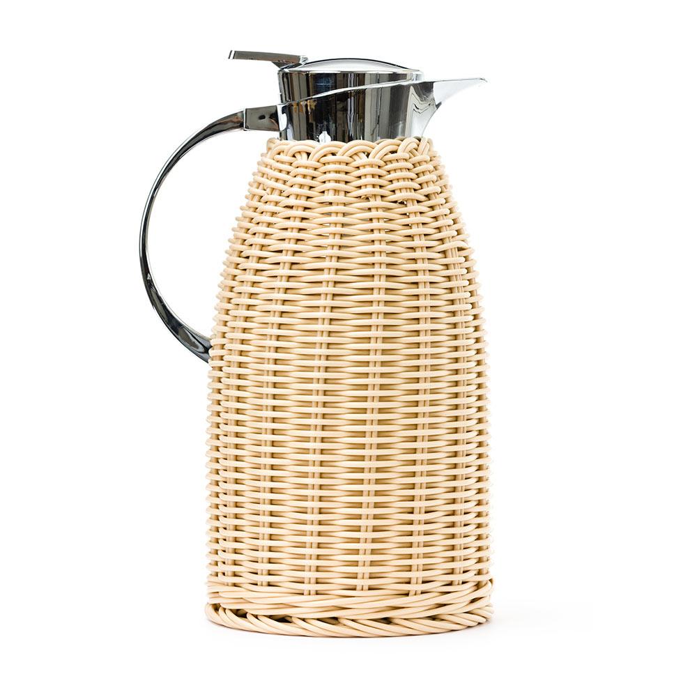 Rattan Wrapped Thermos - Large