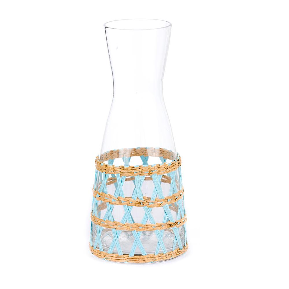 Light Blue Raffia Island Pitchers & Carafes
