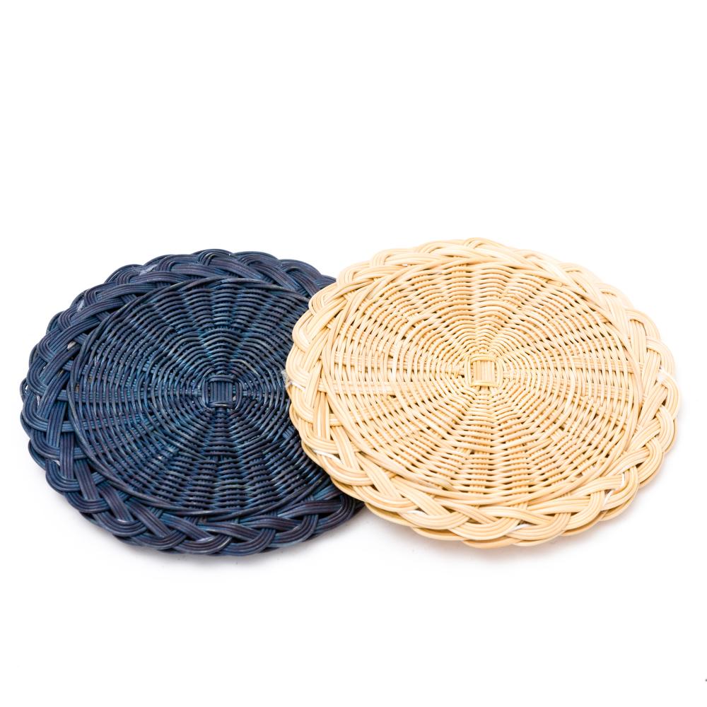 Woven Coasters - Natural - Set of 4