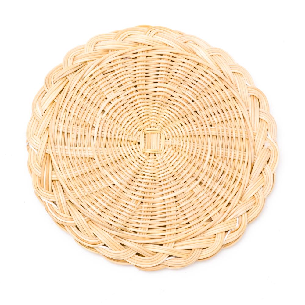 Woven Coasters - Natural - Set of 4