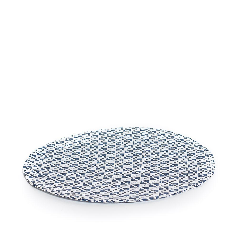 squares and dots placemat - tan - set of 4